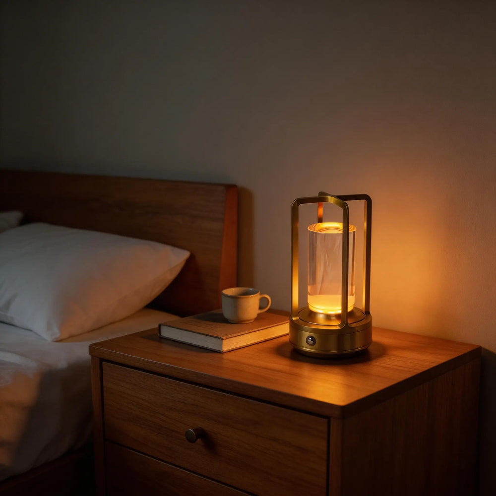 Portable USB Camping Light LED Table Lamp, Creative Rechargeable Night Light, Eye Protection Bedside Lamp for Bedroom