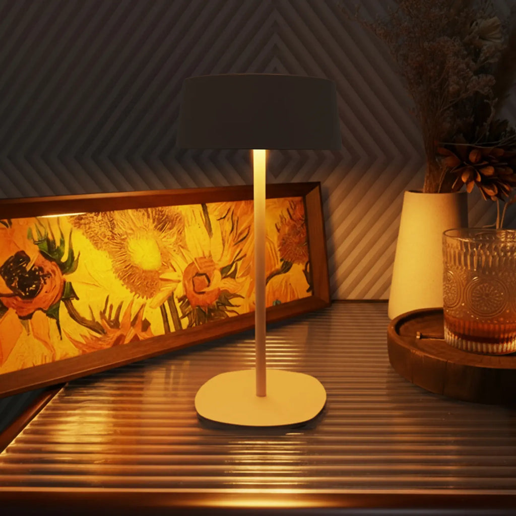 BHOTL High-Quality Metal Table Lamp, Book Lamp, Wireless, Waterproof, Touch Switch, Minimalist Aesthetic, Lightweight