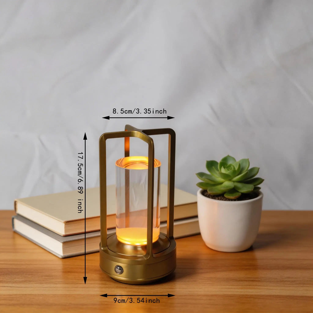 Portable USB Camping Light LED Table Lamp, Creative Rechargeable Night Light, Eye Protection Bedside Lamp for Bedroom