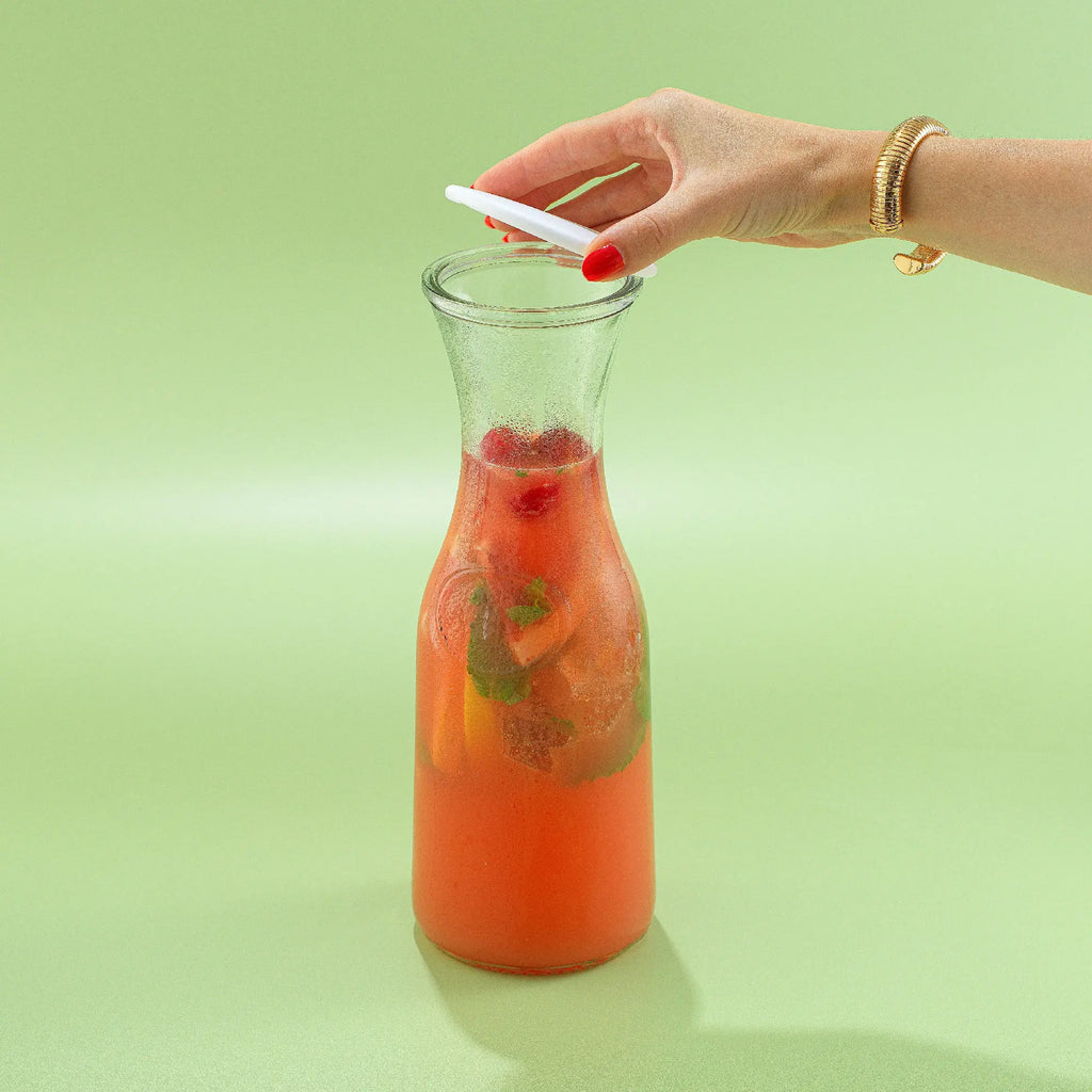 Hali Glass Carafe Bottle Pitcher with Lids
