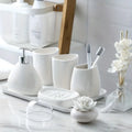 Luxury Bathroom Accessories Set, 4/5 Counts Including Toothbrush Holder, Soap Dispenser, Toothbrush Cup, Soap Dish, Bathroom Accessories