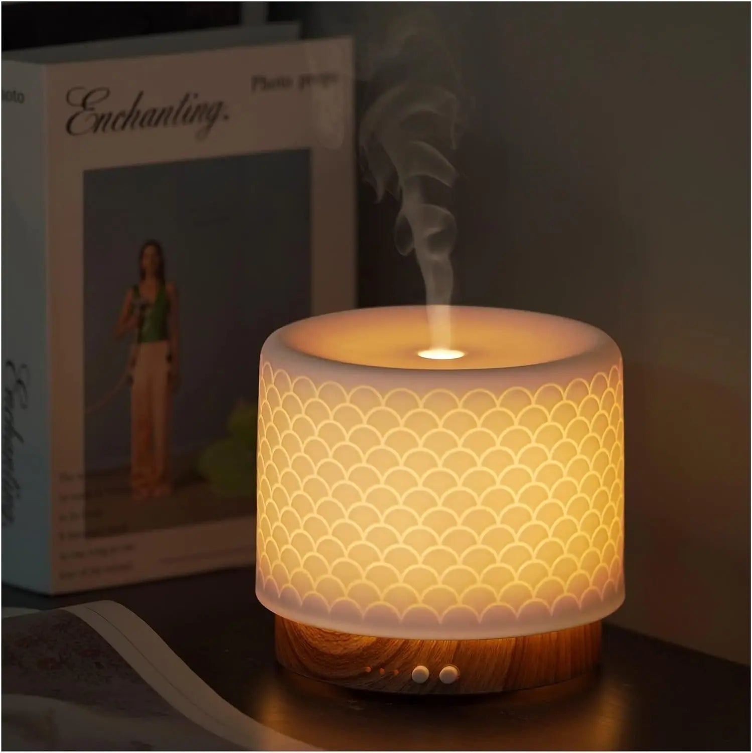 ONABOVIVA Essential Oil Diffuser, Ceramic Diffuser for Essential Oil